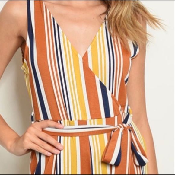 🛑 Forever 21 Colorful Striped Jumpsuit - Picture 1 of 1